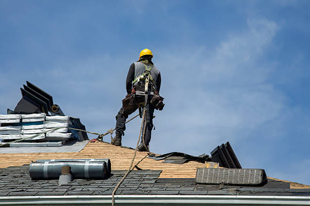Professional Storm Damage Roof Repair technician working in Somerset, NJ